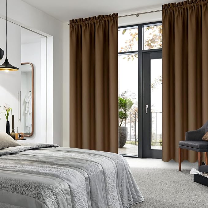 DWCN Blackout Curtains for Bedroom – Thermal Insulated Energy Saving Drapes for - Image 2
