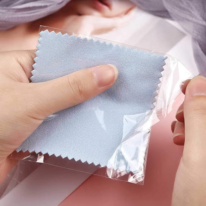 SEVENWELL 50pcs Jewelry Cleaning Cloth Blue Polishing Cloth - Image 6