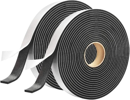 2 Rolls Foam Seal Tape for Door Window Seal Insulation, 3/4in Wx1/8in T by YIJUHOU