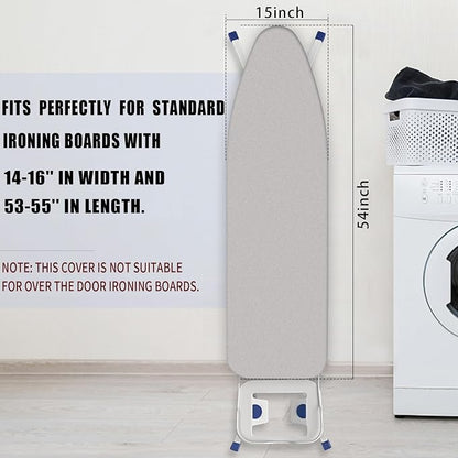 Ironing Board Cover and Pad 15x54 Inch Standard Ironing Board Cover - Image 2