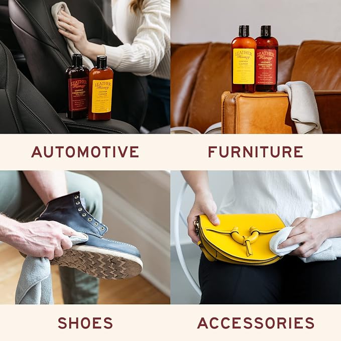 Leather Honey Leather Cleaner: Non-Toxic Leather Care Made in the USA Since - Image 2