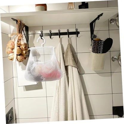 Cabilock 5pcs Mesh Hanging Bag Hanging Clothes Travel White Polyester Fruit - Image 4