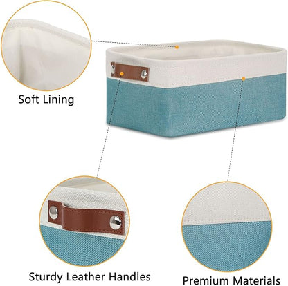 DULLEMELO Storage Baskets Bins for Organizing, Small Fabric Baskets for Shelves - Image 3