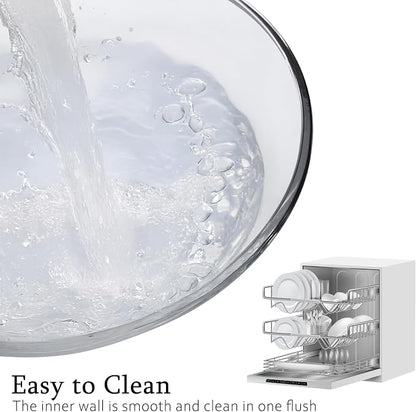 Ajrwiiy Large Glass Bowl for Sourdough Bread Making, 4.7 Quart Glass Mixing - Image 5