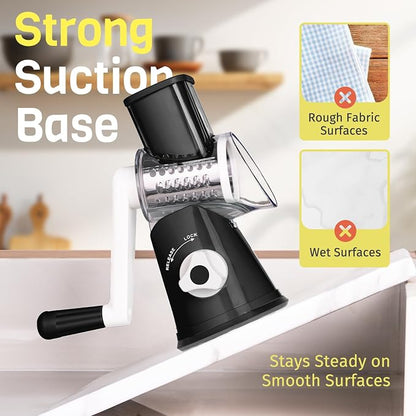Cheese Grater Hand Crank, Rotary Cheese Shredder - Image 6
