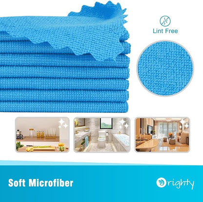 Orighty Cleaning Cloths, Shop Towels 100 Pack, Shop Rags Reusable, Microfiber - Image 2