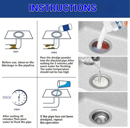 Wild Tornado Sink Drain Cleaner, Powerful Sink and Drain Cleaner Powder - Image 6