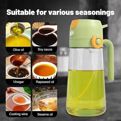 2 In 1 Oil Dispenser And Oil Sprayer, 16 Oz/470 Ml Oil Dispenser - Image 4