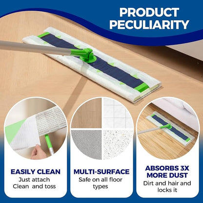 XL Dust Sweeping Cloths Dry Mop Pads - Image 3