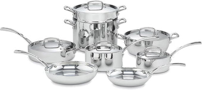 Cuisinart FCT-13 13-Piece Cookware Set French Classic Tri-Ply by Cuisinart