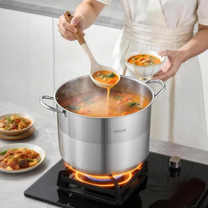 VEVOR Stainless Steel Stock Pot, 16QT Stainless Steel Stockpot - Image 8
