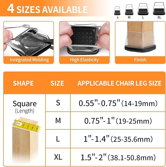 Ezprotekt 24 Pcs Chair Leg Sliders - Image 2