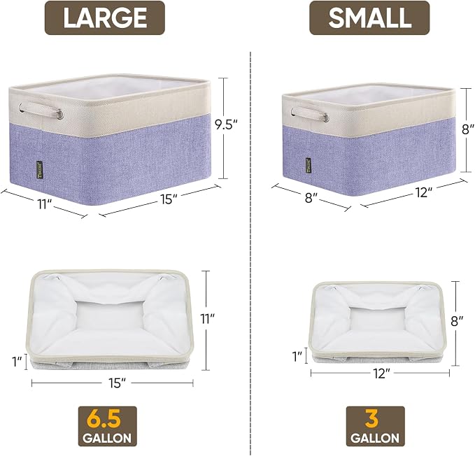 BALEINE 1 Pack Fabric Storage Bins - Image 2