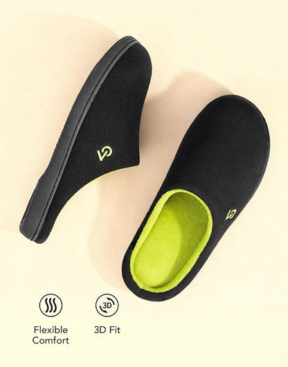VeraCosy Men's Two-Tone Memory Foam House Slippers Indoor Outdoor Durable - Image 5