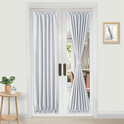 DWCN French Door Curtains – Rod Pocket Thermal Curtain by DWCN