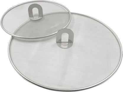 2Pcs 10" & 13" Stainless Steel Splatter Screen Splatter Guard, Ultra Fine Mesh by Unknown