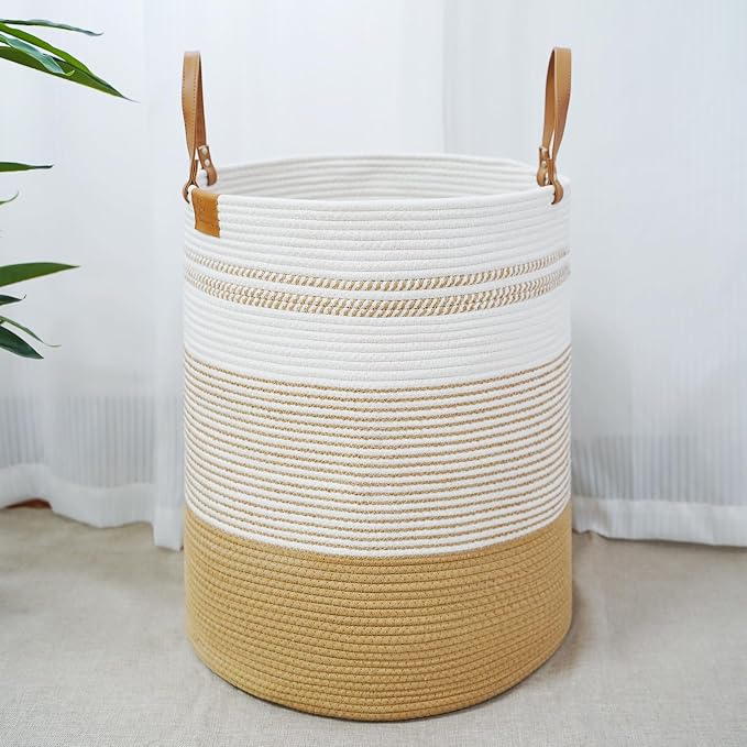 danpinera 79L Laundry Hamper Basket, Tall Round Dirty Clothes Hamper - Image 8