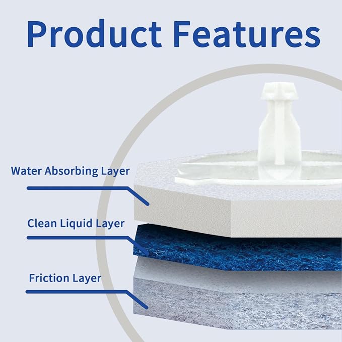 Aimery 100 Counts Blue Disposable Toilet Bowl Cleaning Refills Make Toilet And - Image 3