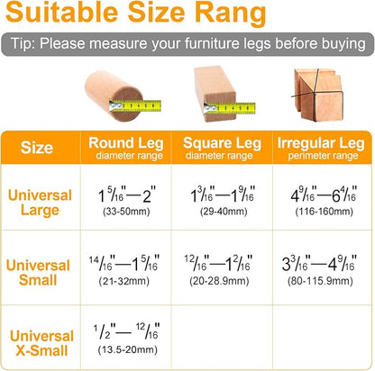 CHUNZEXI 32 Pack Chair Leg Floor Protectors - Image 2