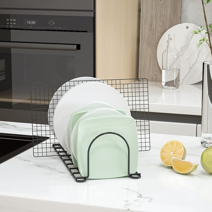 JAQ Pan Organizer Rack for Cabinet, Pot Lid Holder & Baking Sheet Organizer - Image 4
