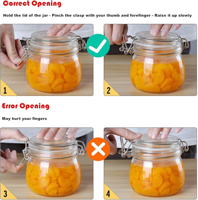 ComSaf Airtight Glass Canister Set of 3 - Image 9
