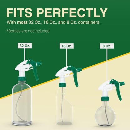 Heluva Green Spray Bottle Nozzle Replacement, Bottle Tops Only - Image 6