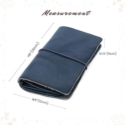Genuine Leather Nomad Organizer Travel Wallet | Women's Wallet Clutch Passport Holder