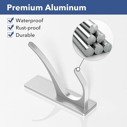 Stick on Hooks for Hanging, Extra Sticky 6KG, Coat Hook on Door for Towel Coat - Image 5