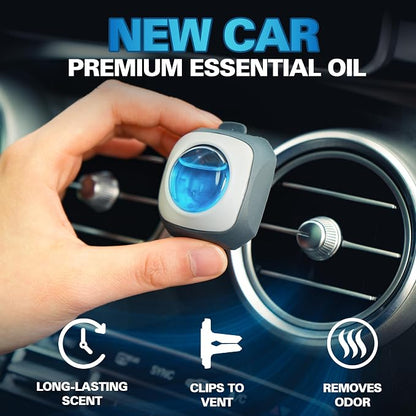 Air Jungles New Car Scent Car Air Freshener Clip, 6 Vent Clips, 4ml Each - Image 2