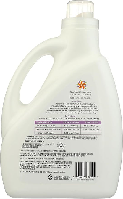 365 by Whole Foods Market, Concentrated Laundry Detergent, Lavender Citrus Scent - Image 2