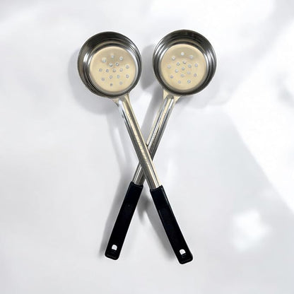 6 Ounce Slotted Stainless Steel Portion Control Ladle Spoon - Image 6