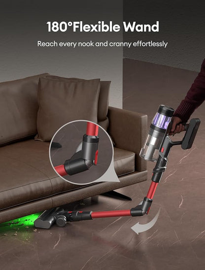 Ultenic Cordless Vacuum Cleaner, 550W/50Kpa, 60Mins Runtime, 180°Bendable Wand - Image 4