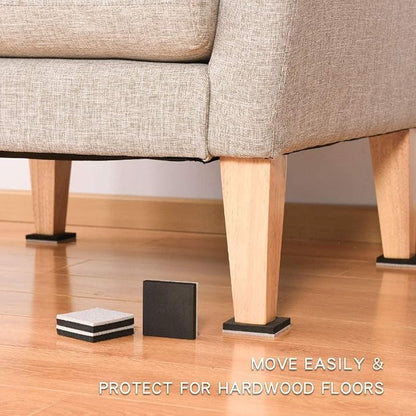 Ezprotekt 2.5" Square Felt Furniture Movers Sliders - Image 6