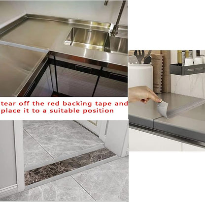 Floor/Door Flat Transition Strip & Self Adhesive Floor Vinyl Floor Edge Trim - Image 4