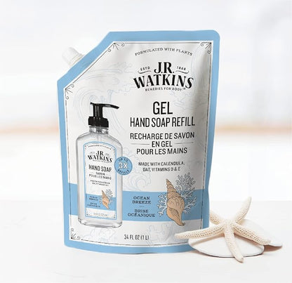 J.R. Watkins Gel Hand Soap Refill Pouch, Scented Liquid Hand Wash - Image 5