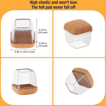 16 Pcs Small Square Chair Leg Protectors - Image 5