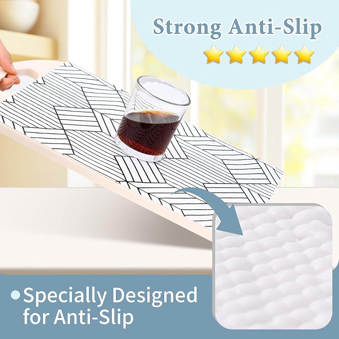 Shelf Liners for Kitchen Cabinets Non Adhesive Shelf Liner Paper Non-Slip - Image 4