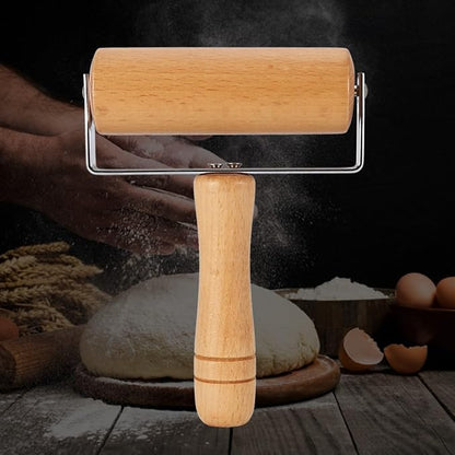 Small Rolling Pin, Pizza Dough Roller, Non Stick Wood Pastry Roller, Kitchen - Image 7