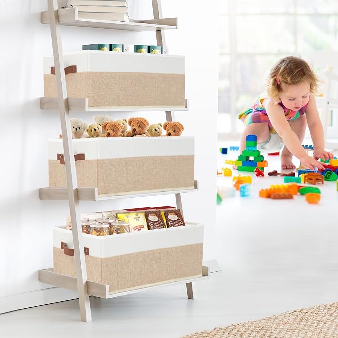 Closet Organizer Bins 3 Pack, Large Storage Bins - Image 2