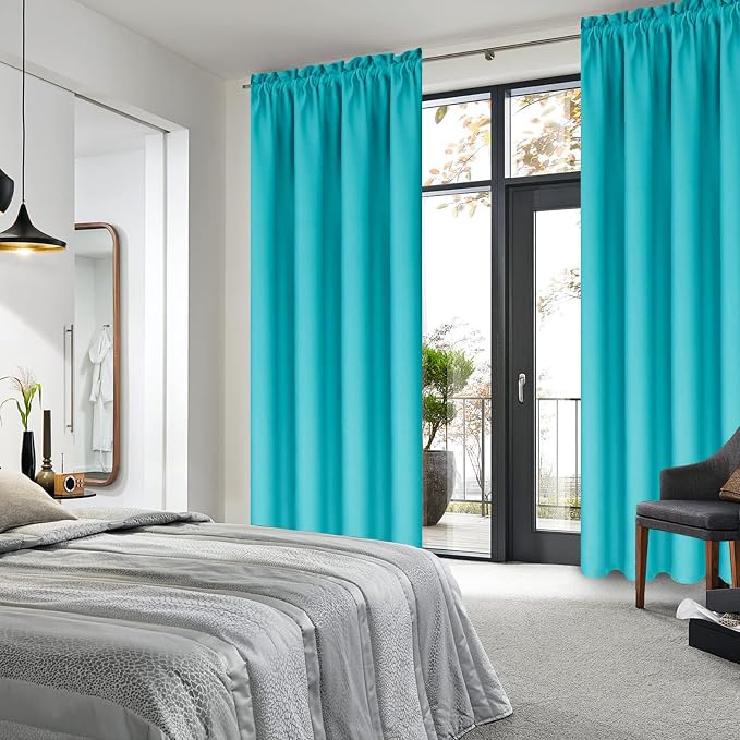 DWCN Blackout Curtains for Bedroom – Thermal Insulated Room Darkening Drapes - Image 2
