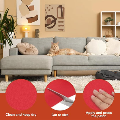 PATIKIL Leather Patches Tape for Furniture, 3.2 x 61 Inch Self Adhesive Vinyl - Image 3