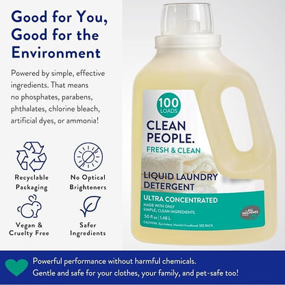 The Clean People Liquid Laundry Detergent - Image 3