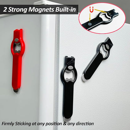 2-in-1 Magnetic Soda Can & Beer Bottle Opener-Dual Magnets - Image 3