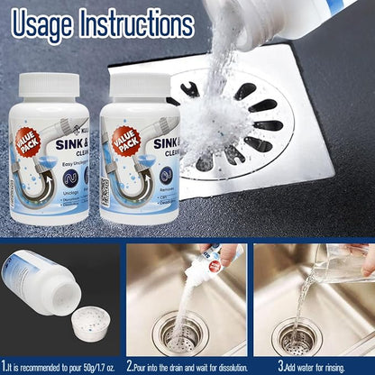 Pipe Dredge, Powerful Foaming Sink & Drain Cleaner Powder - Image 6