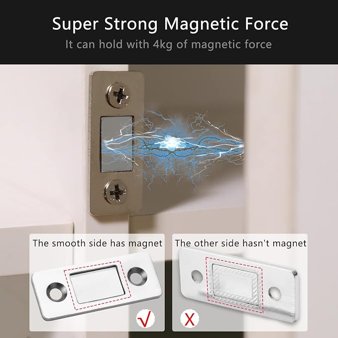 Cabinet Magnetic Catch, 10 Pack Ultra Thin Magnetic Cabinet Door Catch - Image 2