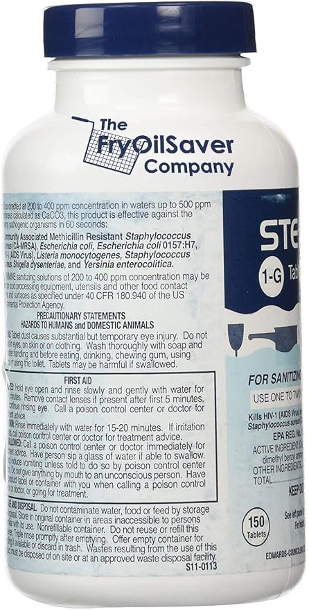 1 Bottle Steramine Sanitizer Tablets - Image 2