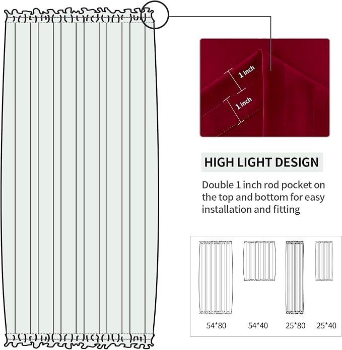 DWCN French Door Curtains - Image 3