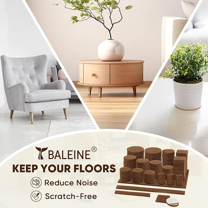 BALEINE 300PCS Felt Furniture Pads, Scratch-Reducing Floor Protectors - Image 6