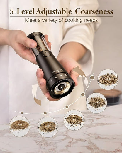 Electric Salt and Pepper Grinder Set - Image 6
