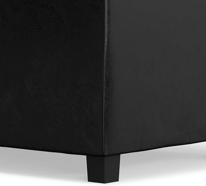 SIMPLIHOME Avalon 42 inch Wide Contemporary Rectangle Storage Ottoman in - Image 9